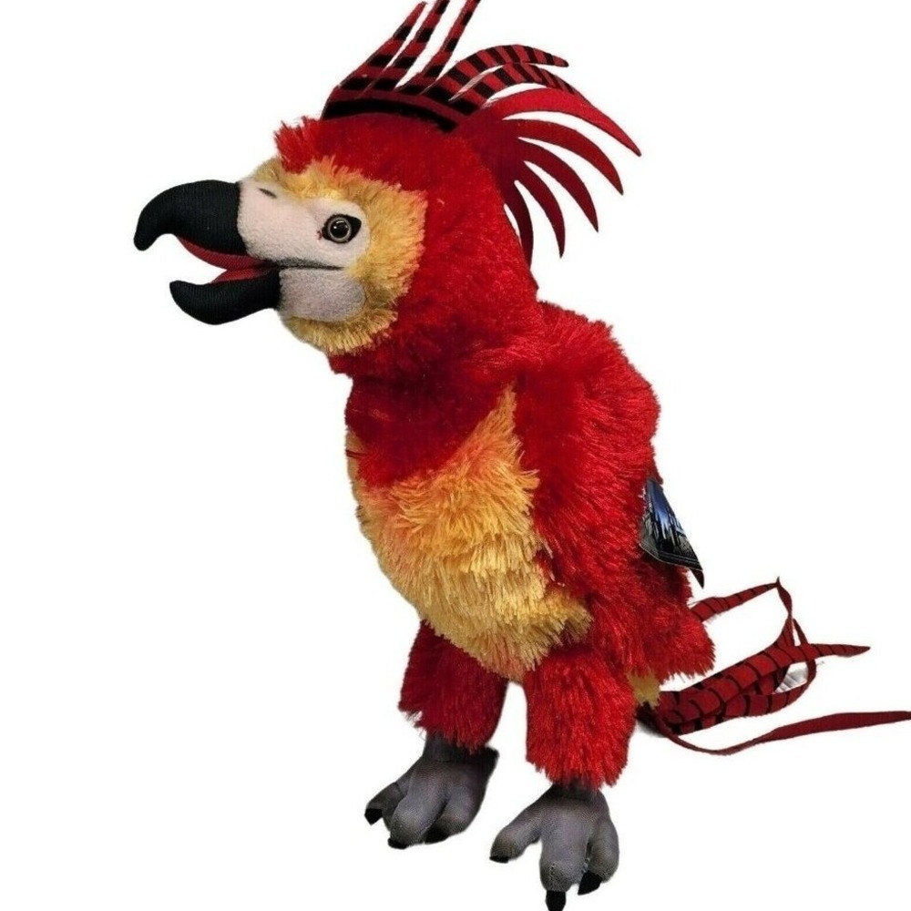 Universal Studios Harry Potter Fawkes Phoenix Plush Orange Bird Parrot Wizzard